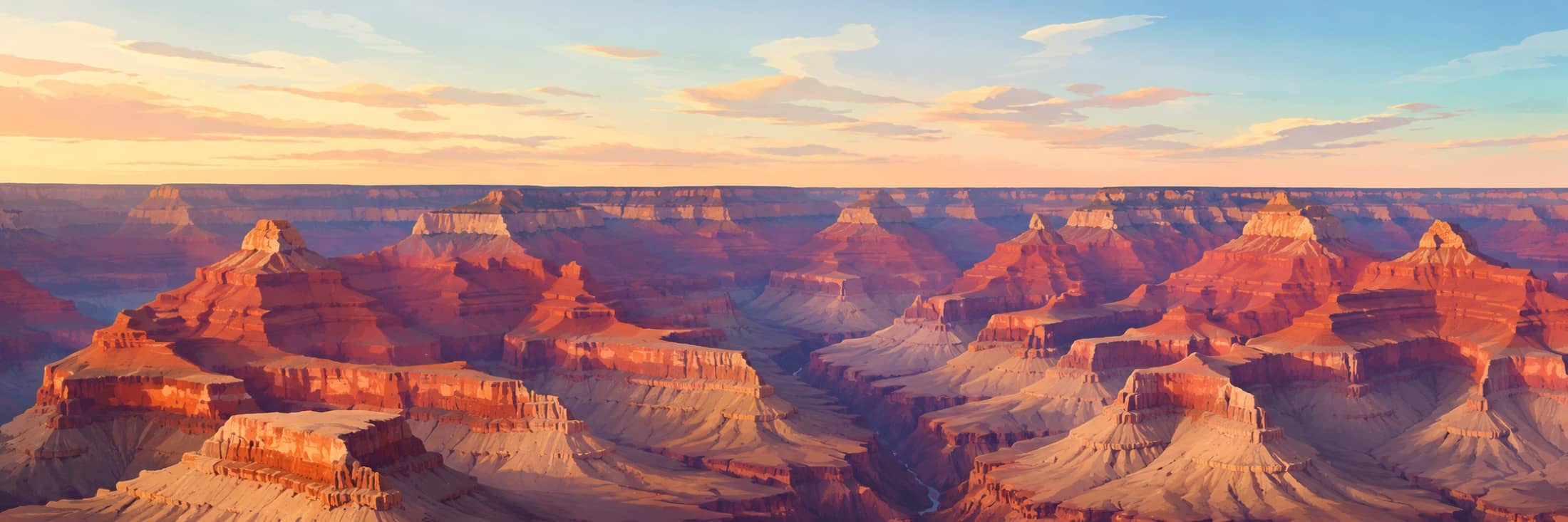 Grand Canyon cliffs at sunset